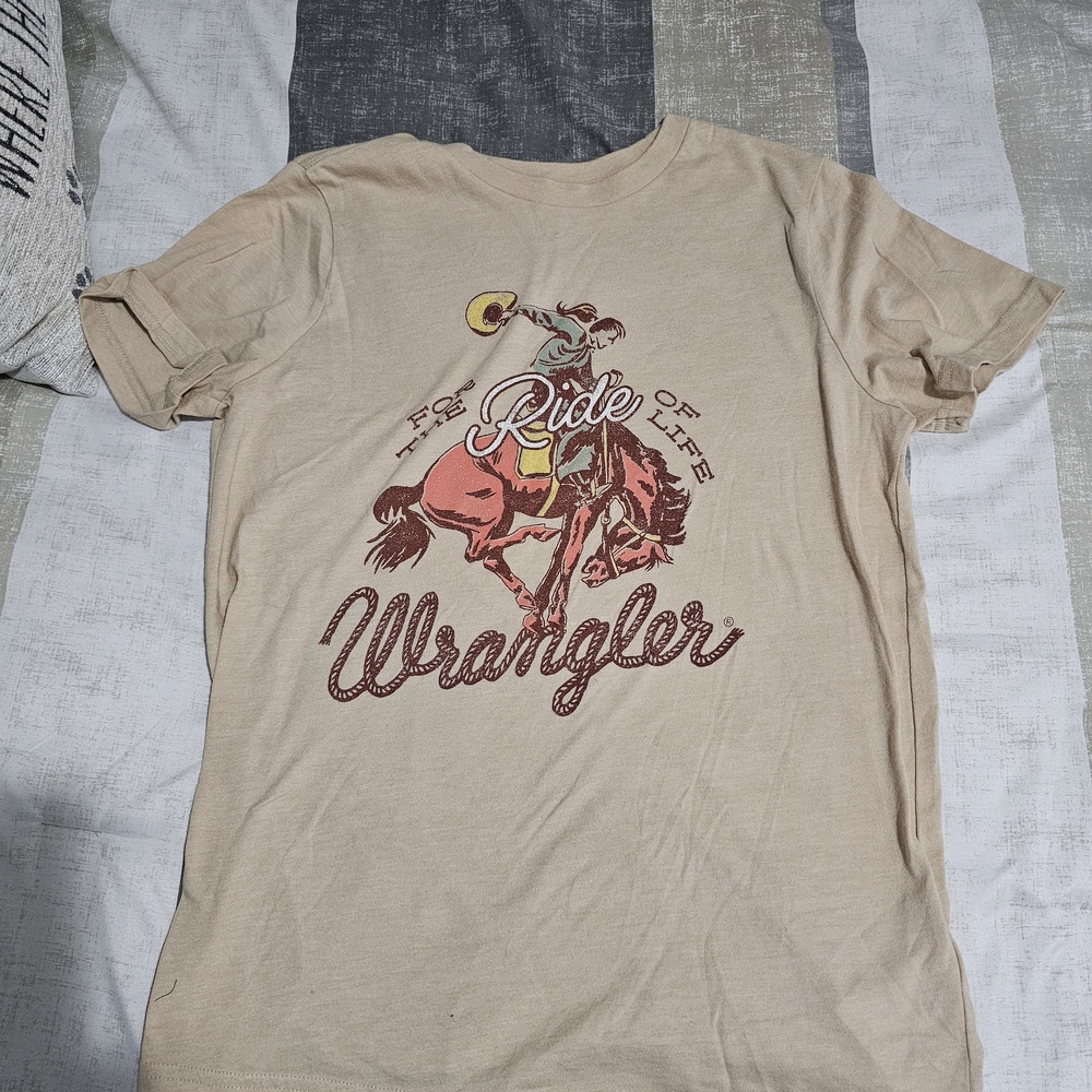 Wrangler Tan Graphic Tee for Women